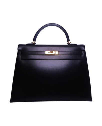 Kelly Sellier 35 Box Leather in Black, front view